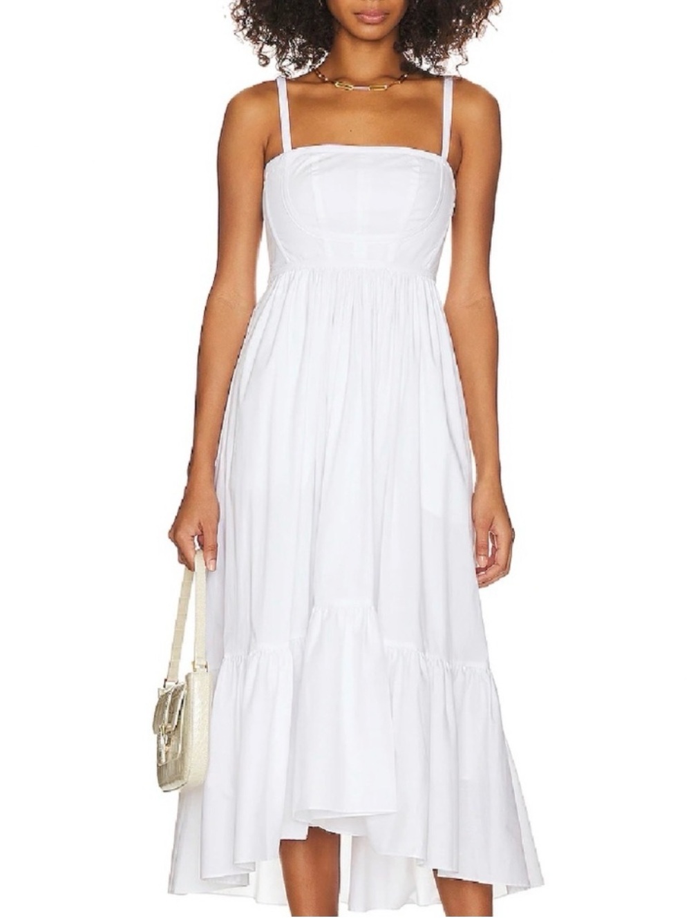 Cinq a sept Elsie Midi Dress White
